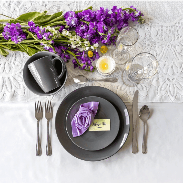 Grey Round China Rental