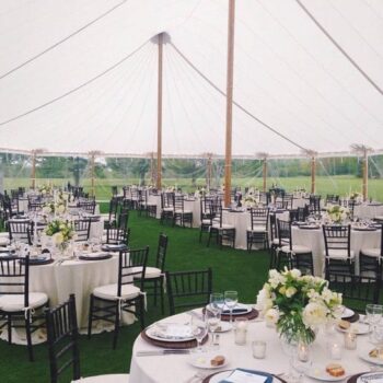 Sailcloth Style Tent: 45'x124' Rental