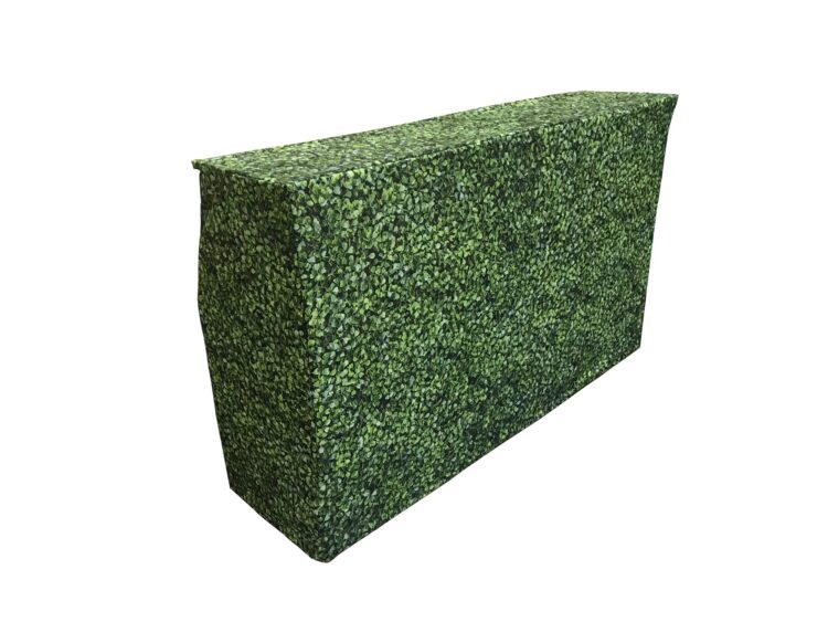 6' Boxwood-Look Bar Rental B129