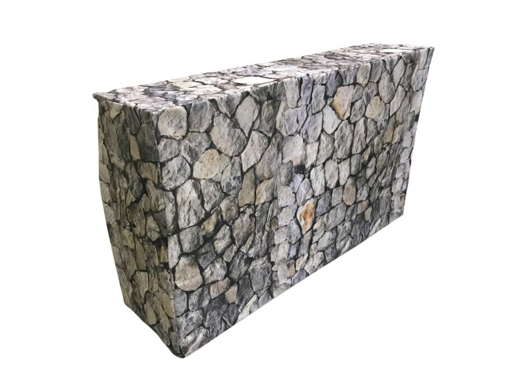 6' Stone-Look Bar Rental B132