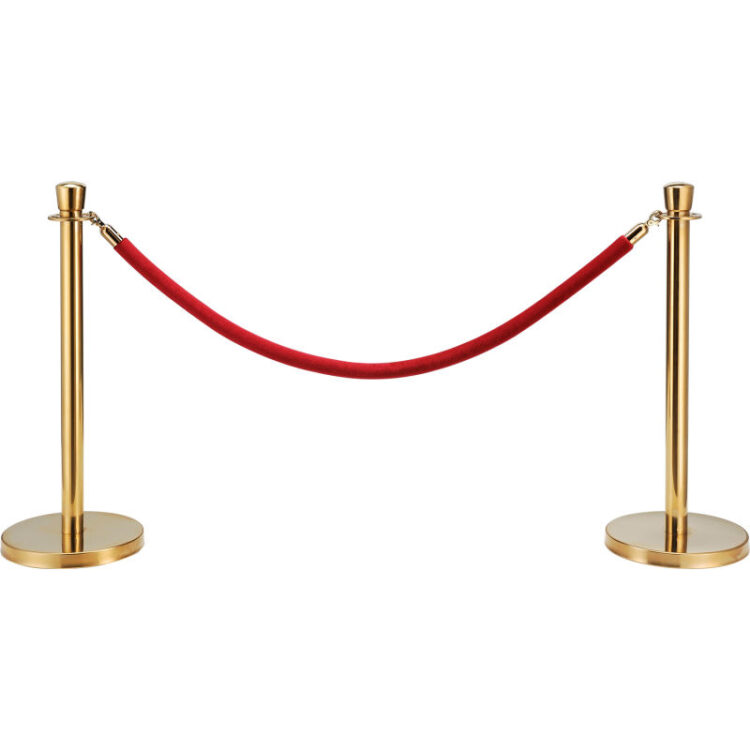 Gold Stanchion & Rope Rental