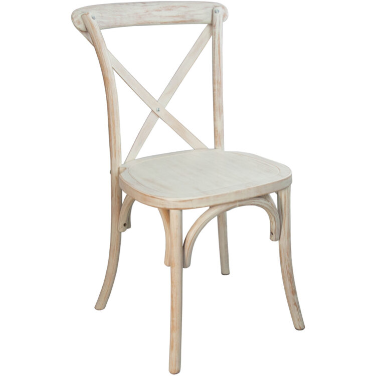 White Crossback Chair Rental BR126