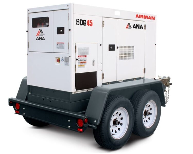 Super Quiet Airman Generator 45kva