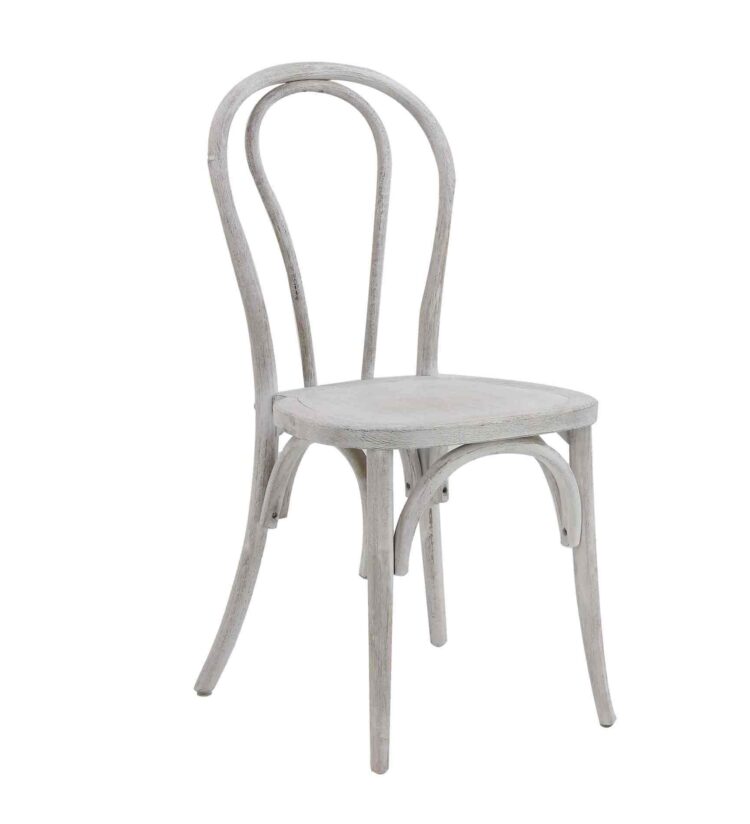 Bentwood White Washed Chair Rental BR123