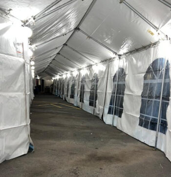 Frame Tent: 10'x200' Rental