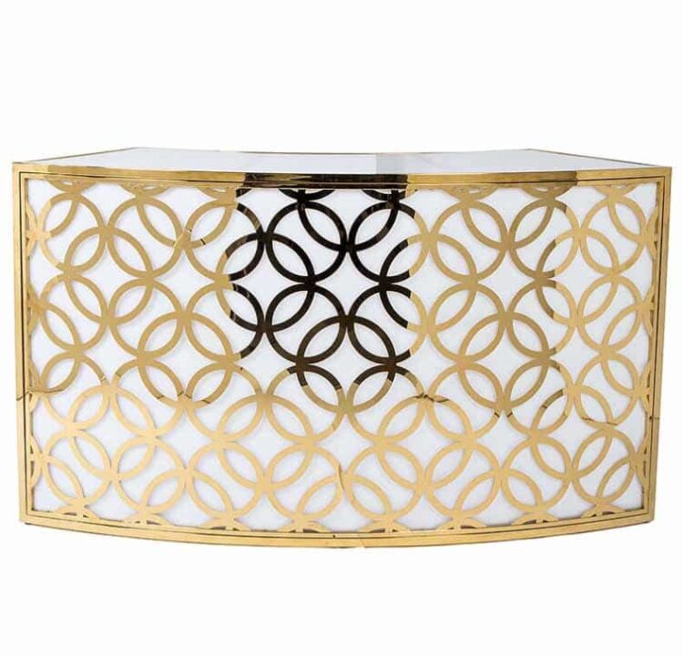 Sophia Gold Bar - White (B112) Rental