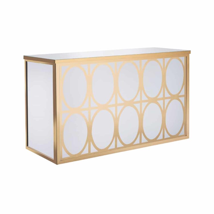 Charlotte Gold Bar - White (B104) Rental