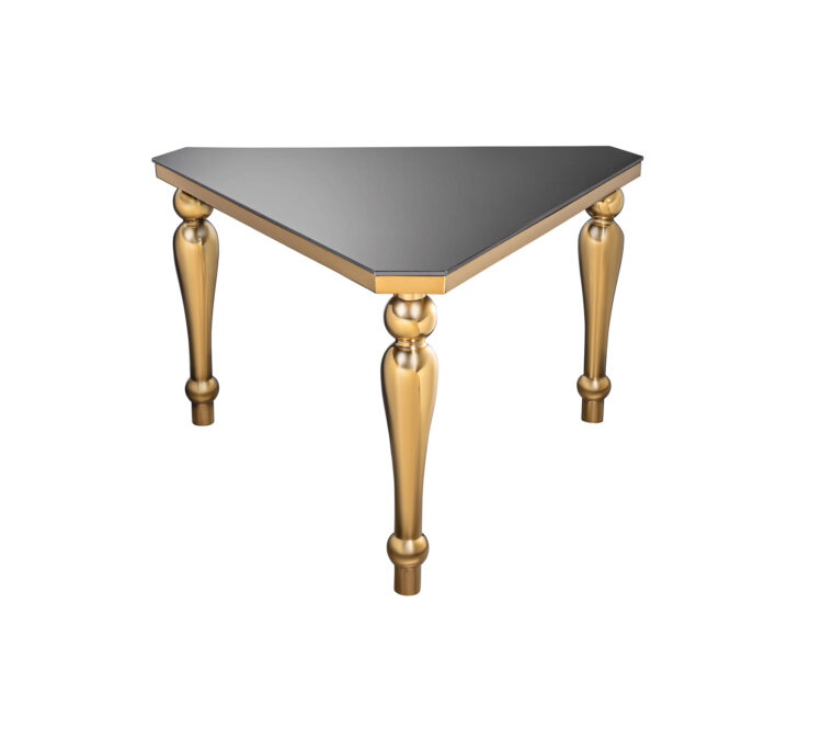 Pascal Glass Top Triangular Table T203