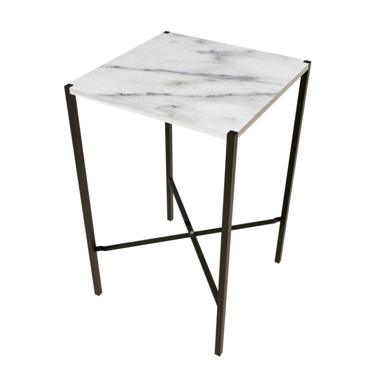 Chloe White Marble Cocktail Table T105