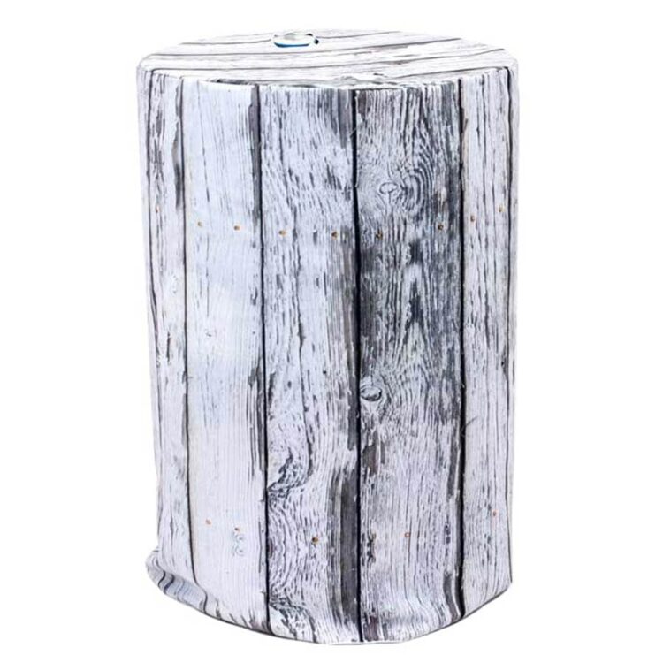 White Wood Barrel Cover Rental