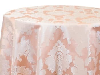 Blush Alex Demask Tablecloth Rental
