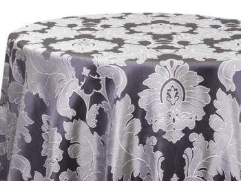 Light Grape Alex Demask Tablecloth Rental